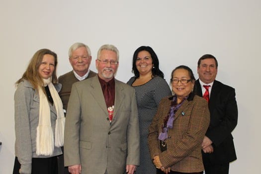 Board members, from left, Lorraine ''Punkin'' Shanaquet, Linden Anderson, Mark DeYoung, Rebecca Baker, Phyllis Davis, and Roger VanVolkinburg