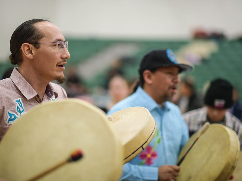 GunLake-Language-Culture4 Men with hand drums
